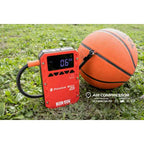 Accubooster met luchtcompressor