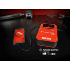 Accubooster met luchtcompressor