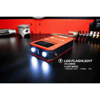 Accubooster met luchtcompressor